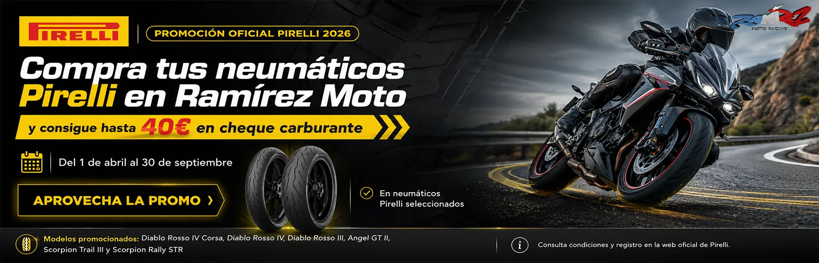 promocion pirelli moto 2026